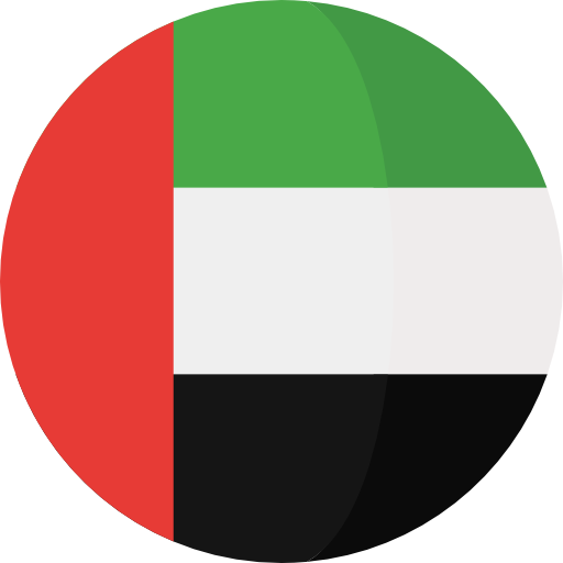 dubai flag in circle